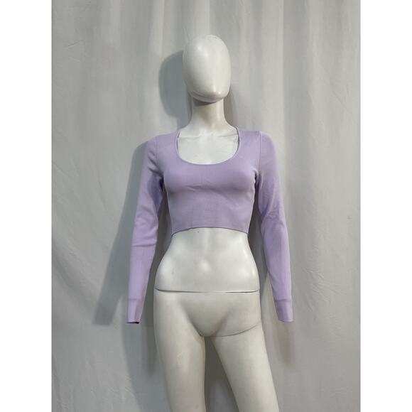 Zimmermann 'Acacia' Purple Viscose Knit Scoop Top Size 1 - Picture 2 of 5